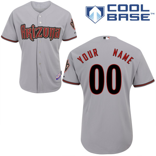 Customized Youth MLB jersey-Arizona Diamondbacks Authentic Road Gray Cool Base Baseball Jersey